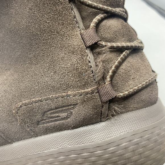 Skechers ON THE GO CITY 2 HIBERNATE Chocolate Brown Winter Boot 14615 Womens 8.5 - Picture 7 of 9